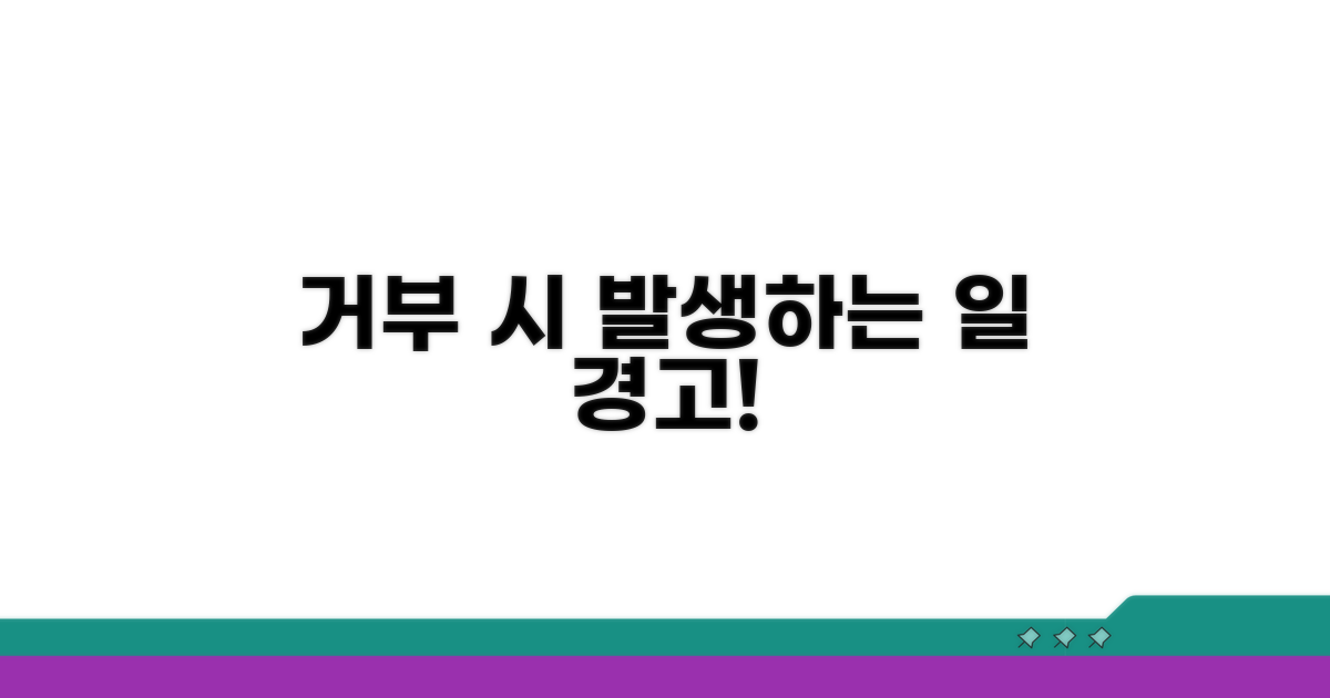 제출 요구 거부 시 발생할 일
