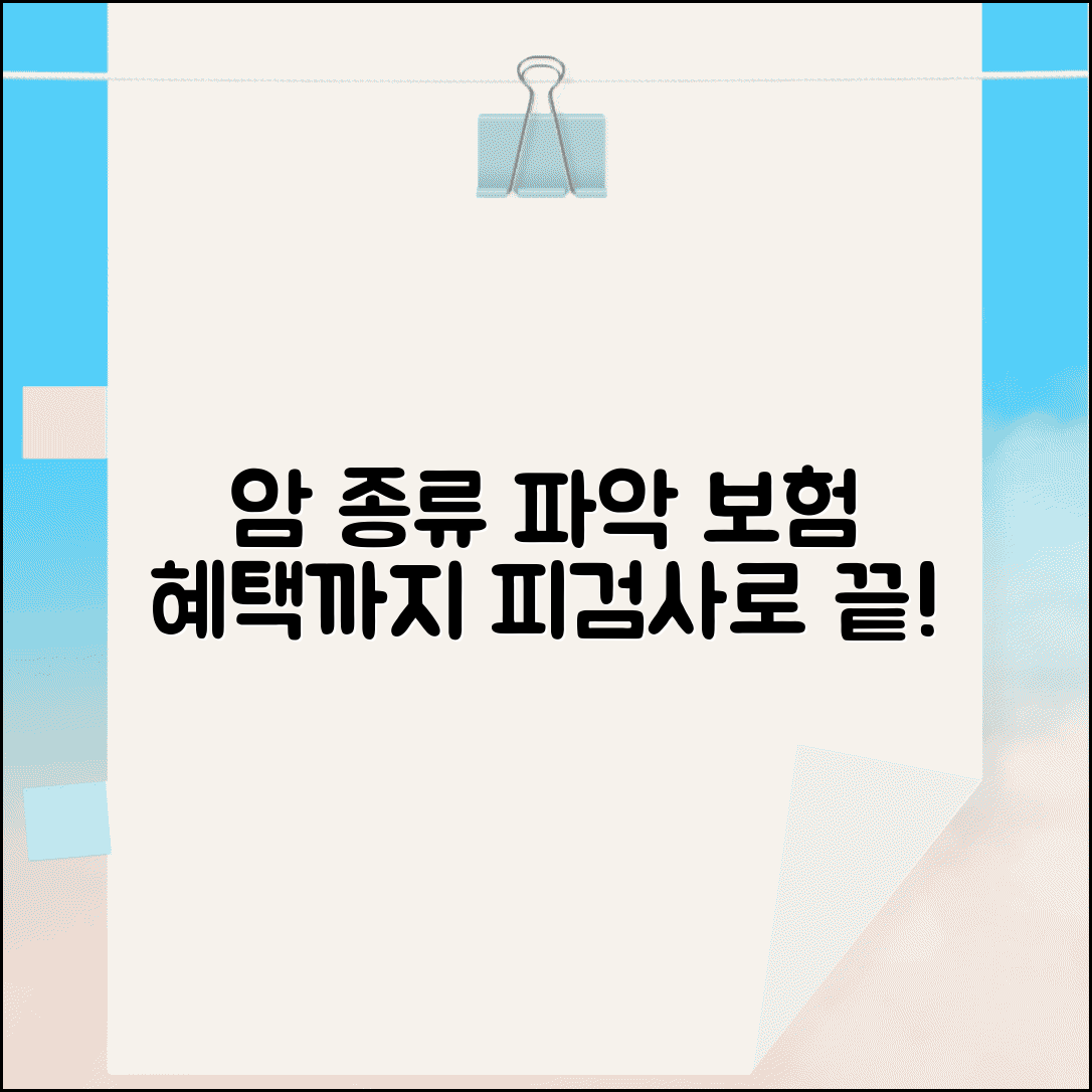 피검사로 암 종류 파악과 보험 혜택 알아보기