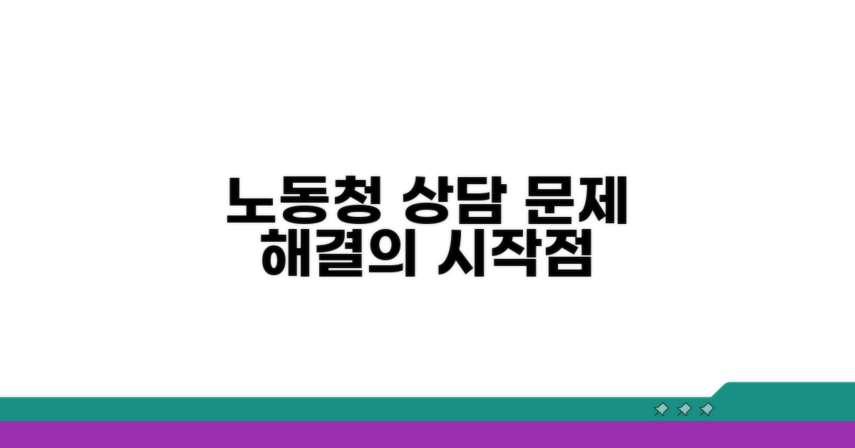 노동청 상담, 문제 해결 위한 첫걸음