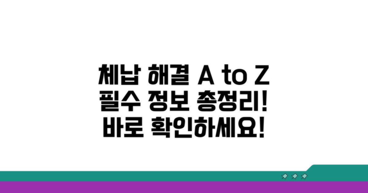체납 해결 기본 정보 이해
