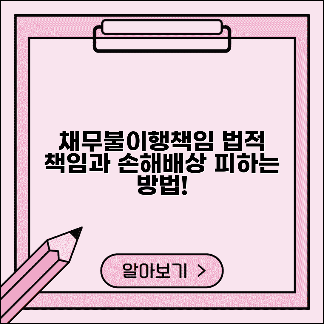 채무불이행책임 | 채무불이행 시 법적 책임과 손해배상