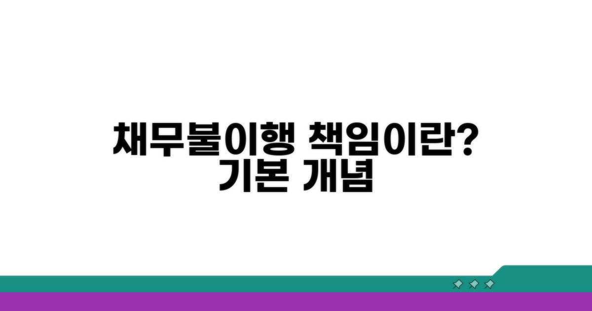 채무불이행 책임 기본 이해