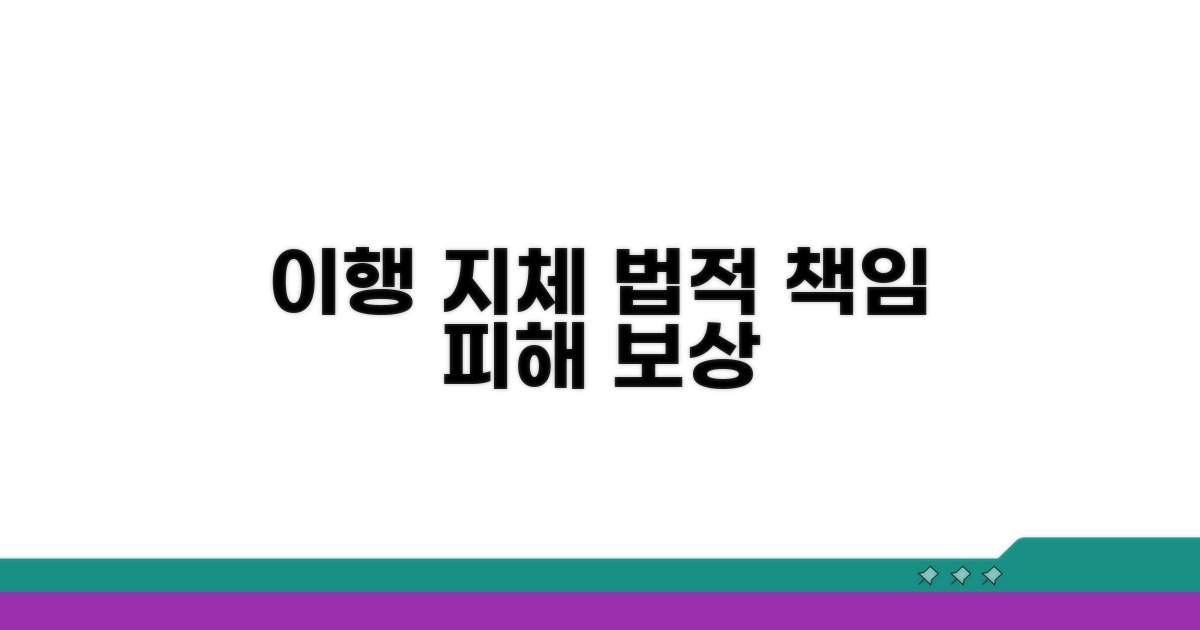이행 지체 시 법적 책임
