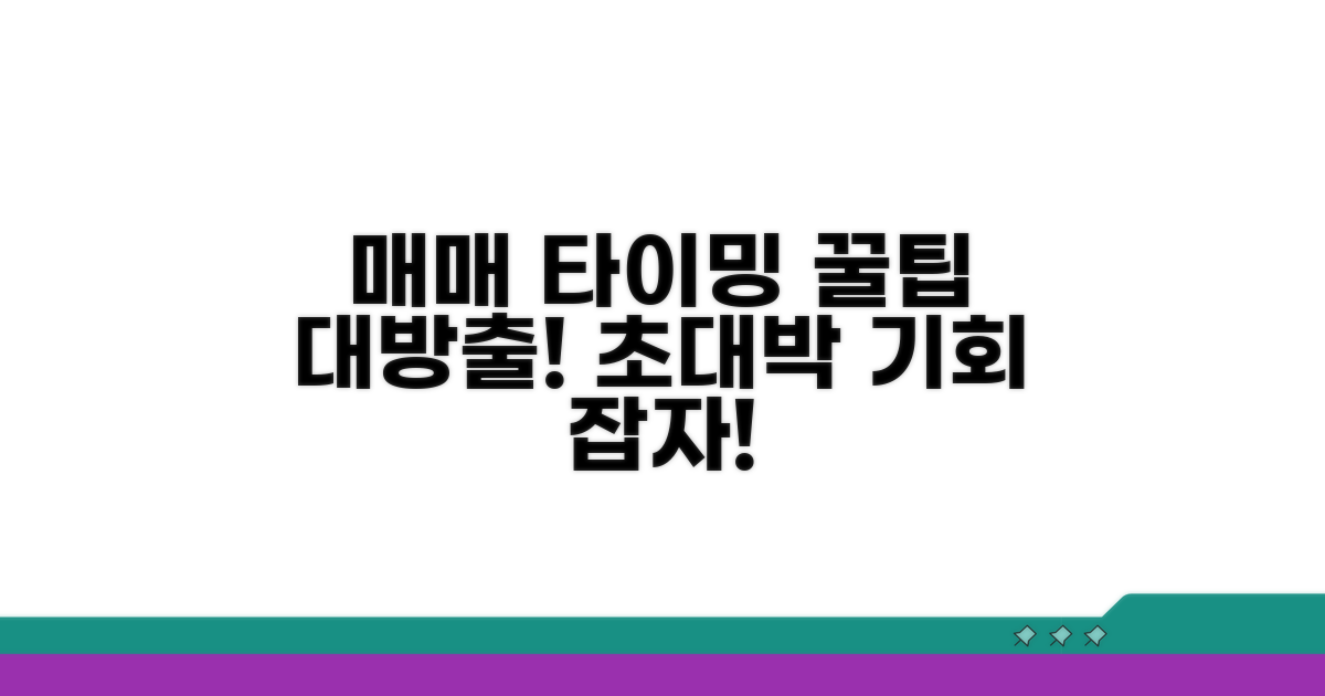 매매 적기 판단, 전문가 노하우 공개