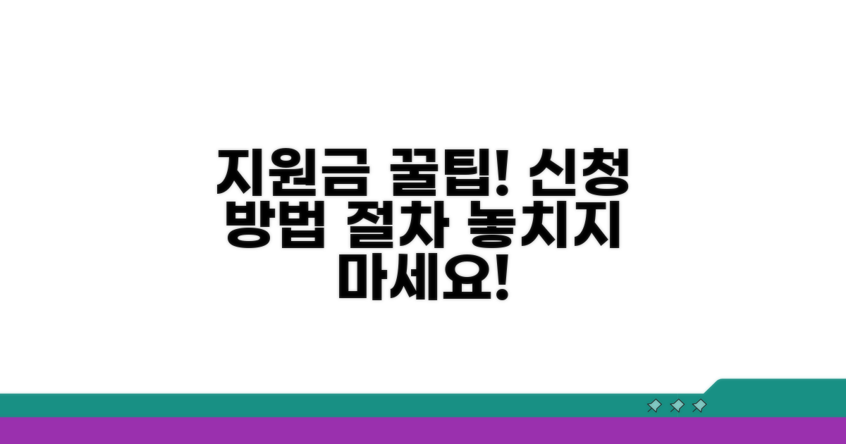 지원금 신청 방법과 절차 안내