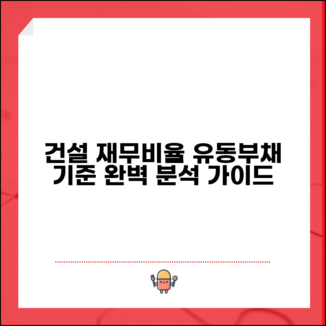 건설업 유동비율 부채비율 기준 | 건설회사 재무비율 분석 완벽 가이드