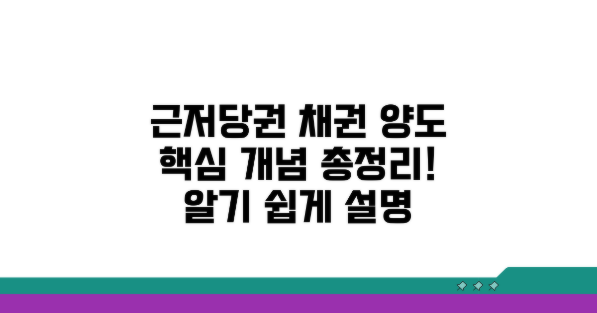 근저당권 채권 양도 핵심 개념