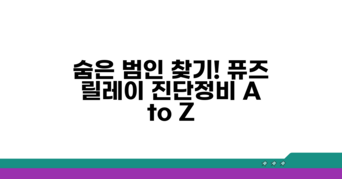 퓨즈와 릴레이, 숨은 범인 찾기