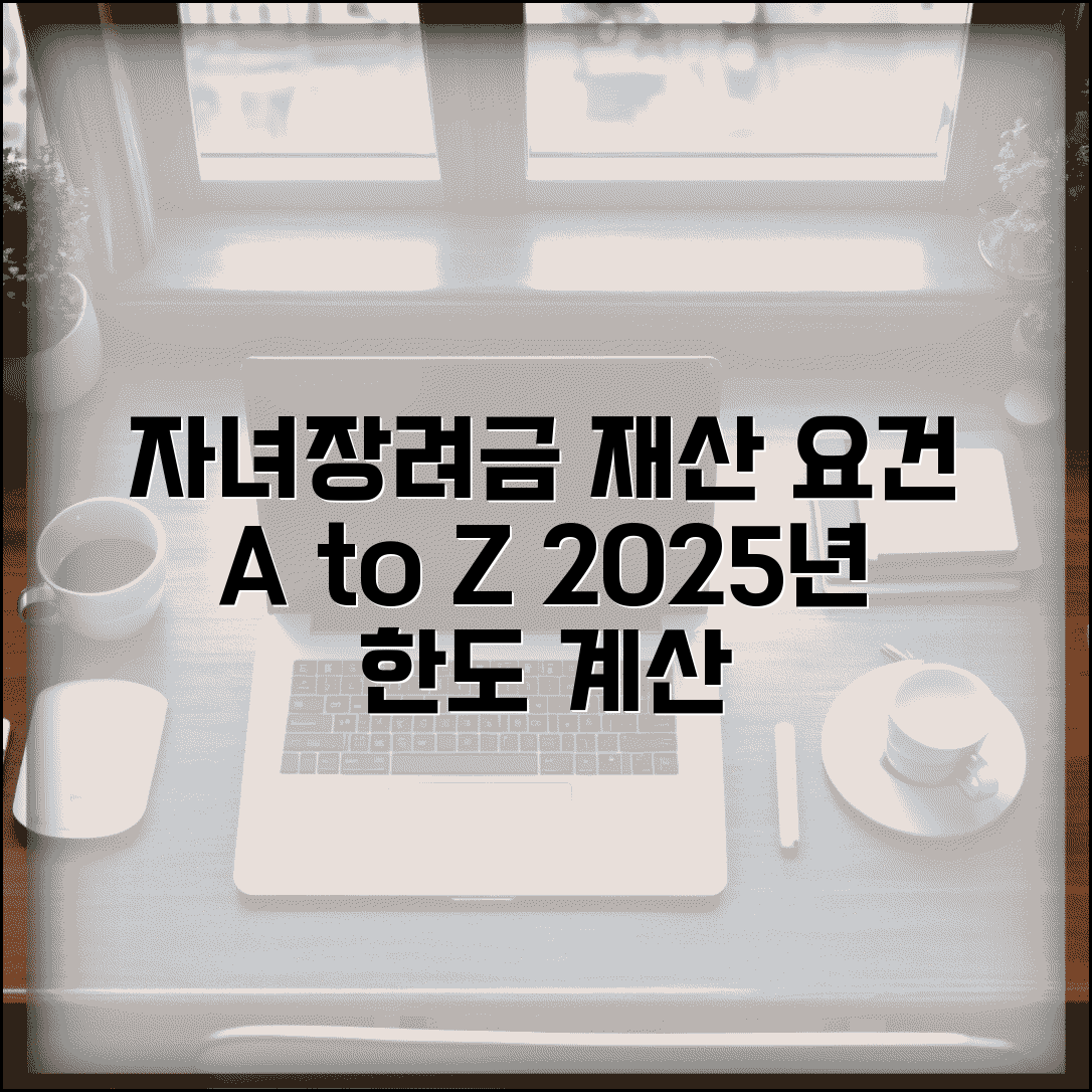 자녀장려금 재산 요건 알아보기 | 2025년 기준 재산한도 및 계산 방법