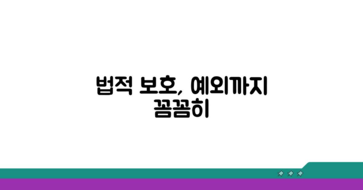 법적 보호 장치와 예외 규정