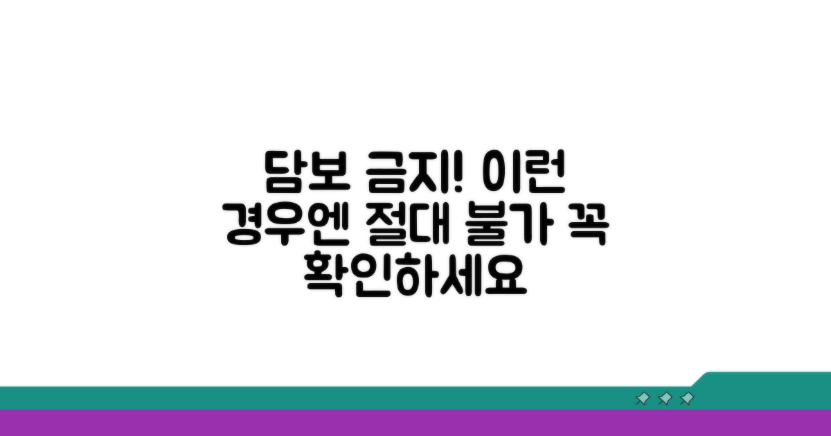 담보 제공 금지, 어떤 경우일까?