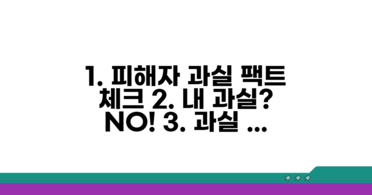 피해자 과실 비율 결정