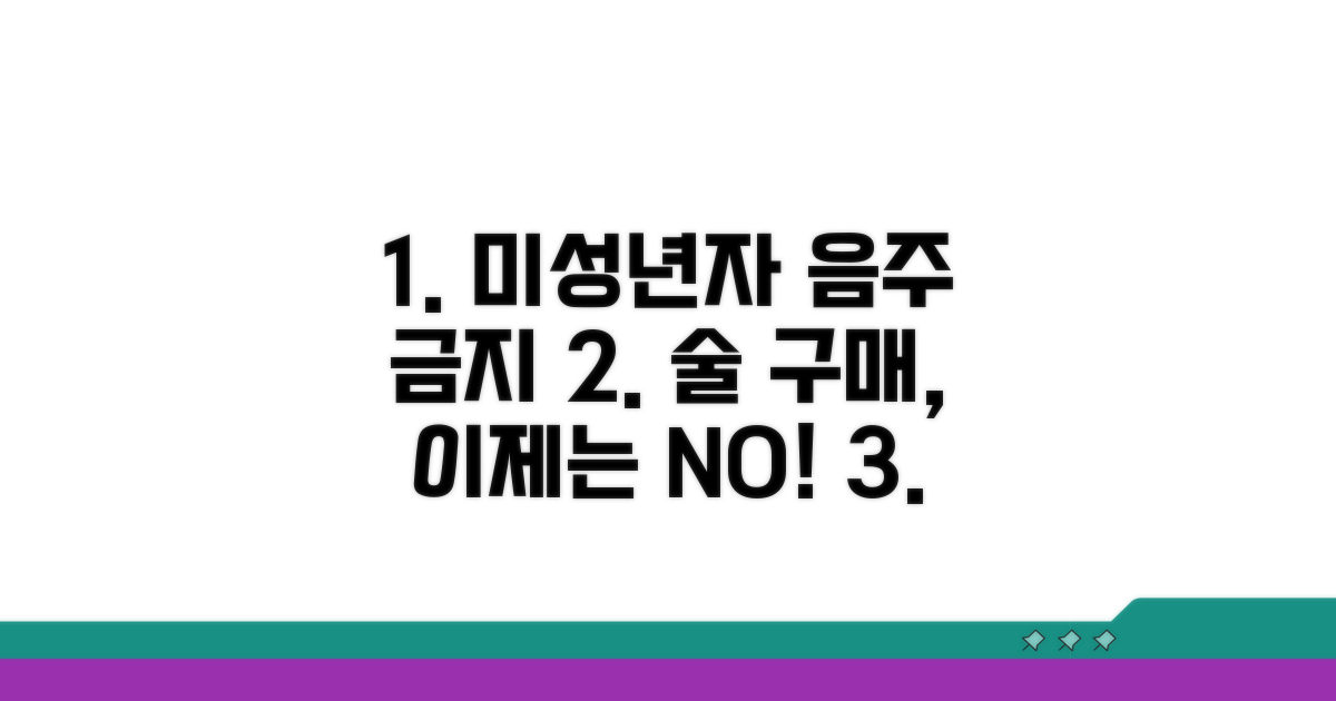 미성년자 술 구매 관련 법규