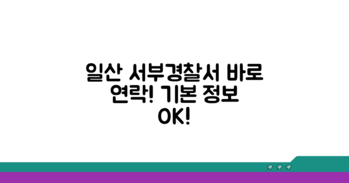일산 서부경찰서: 기본 정보와 연락처