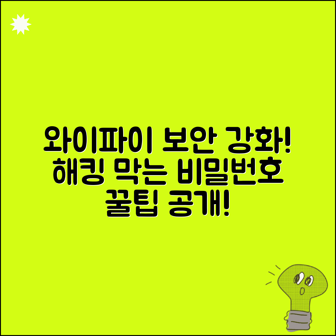 와이파이 비밀번호 설정 강력한 조합 | 해킹 방지하는 안전한 무선 네트워크 비밀번호 생성