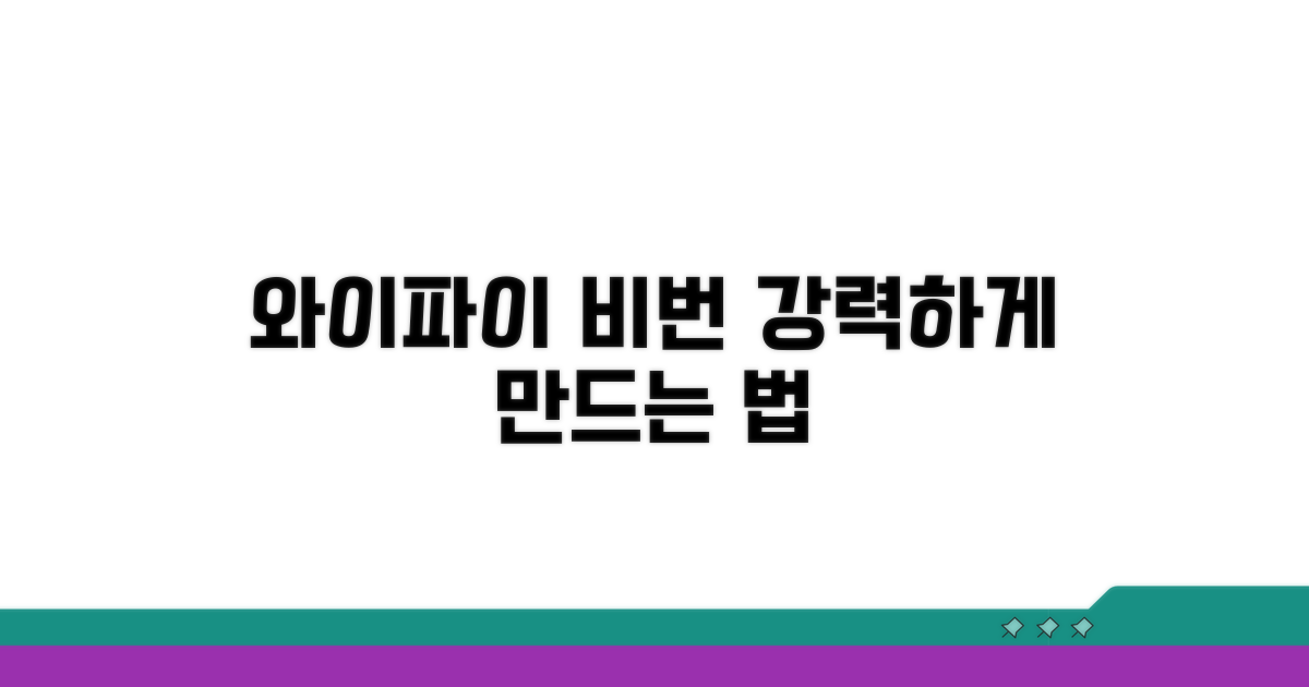 강력한 와이파이 비밀번호 조합 만들기