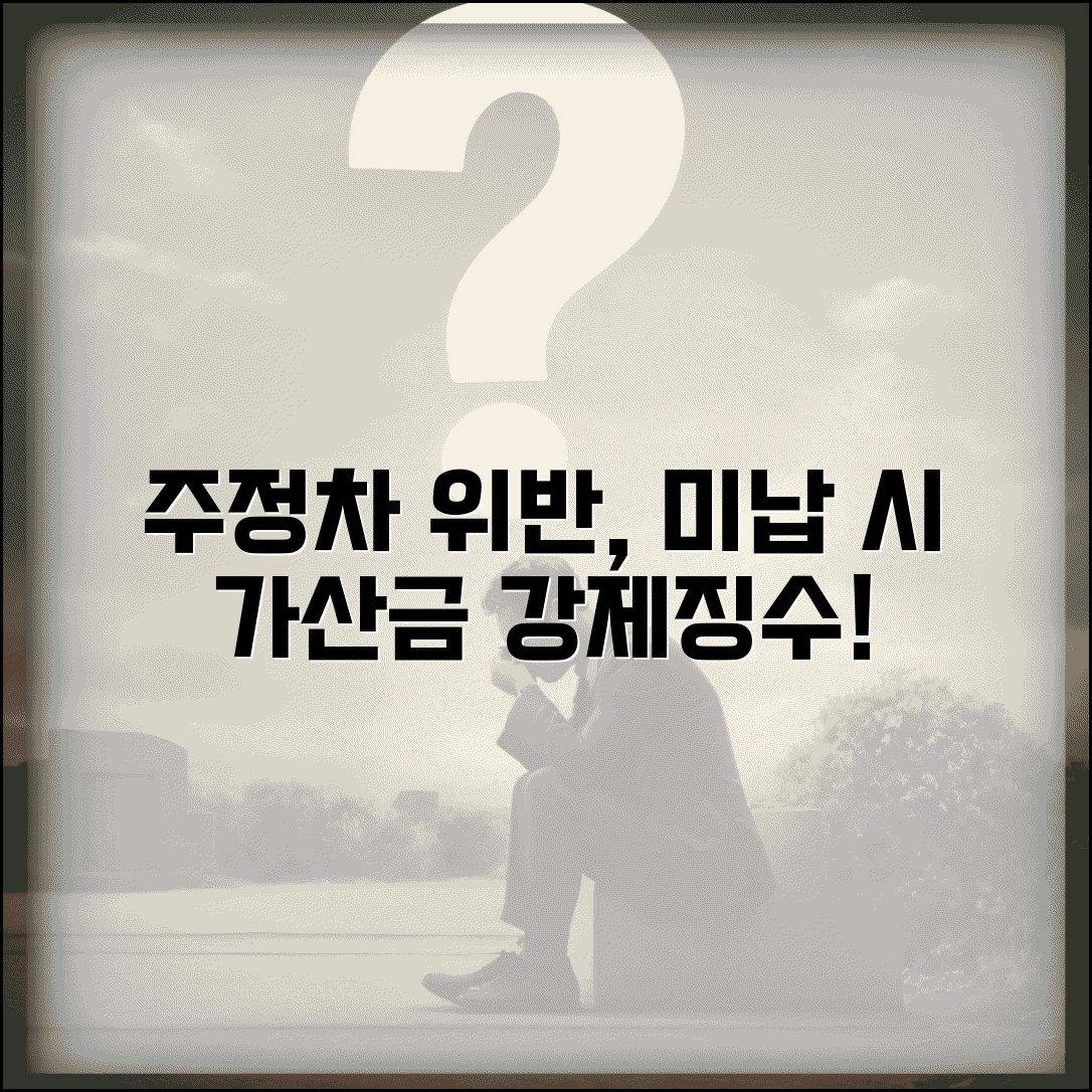 주정차위반 과태료 납부 연체 | 납부 기한 경과시 가산금과 강제징수 절차