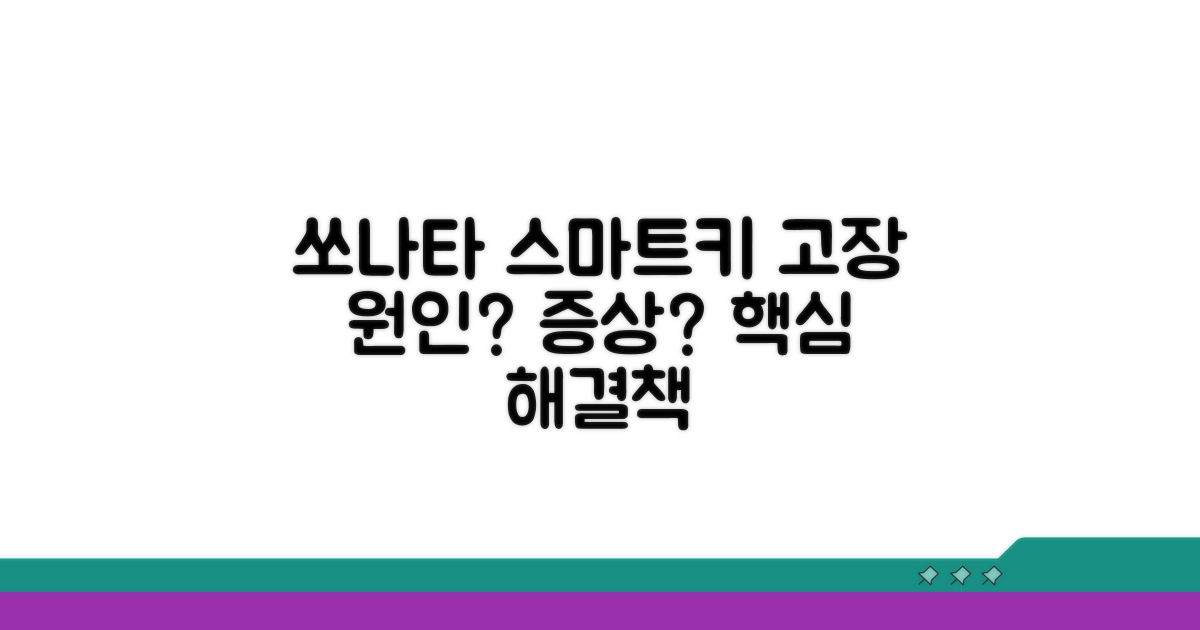 쏘나타 스마트키 문제 원인과 증상