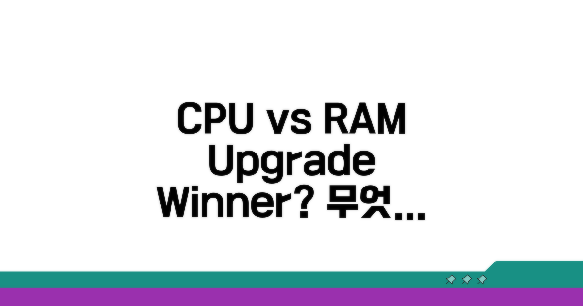 CPU vs RAM, 무엇을 먼저 바꿀까?