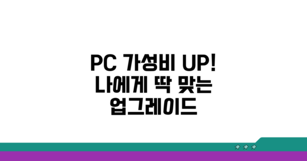가성비 UP! 내 PC에 맞는 업그레이드