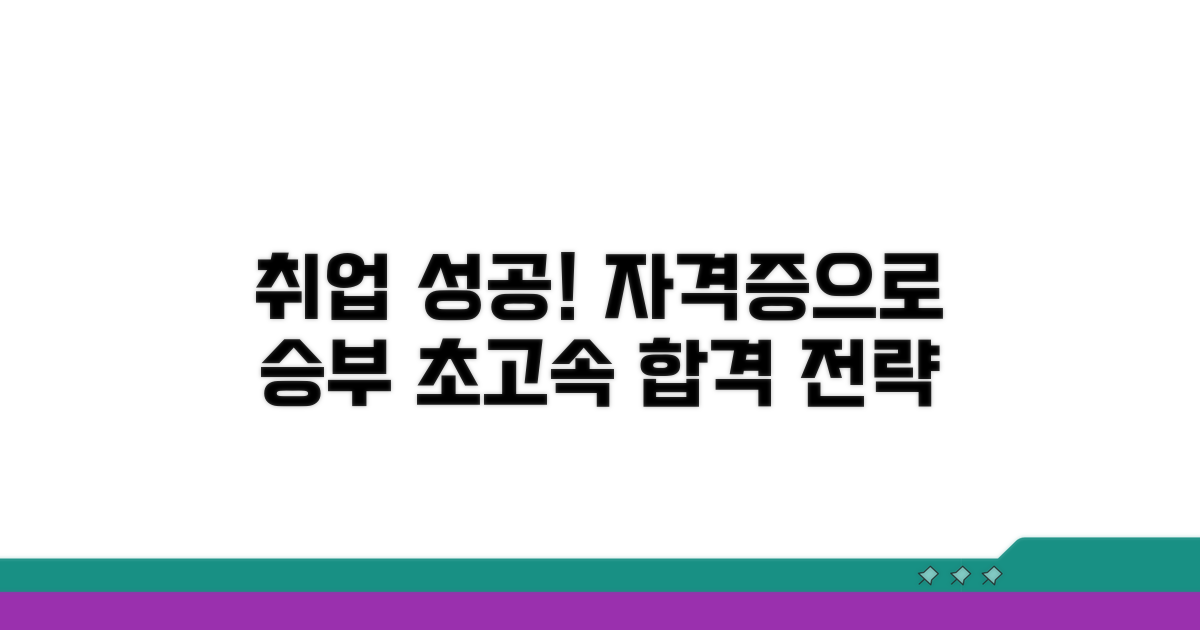 취업 성공 자격증 취득 전략