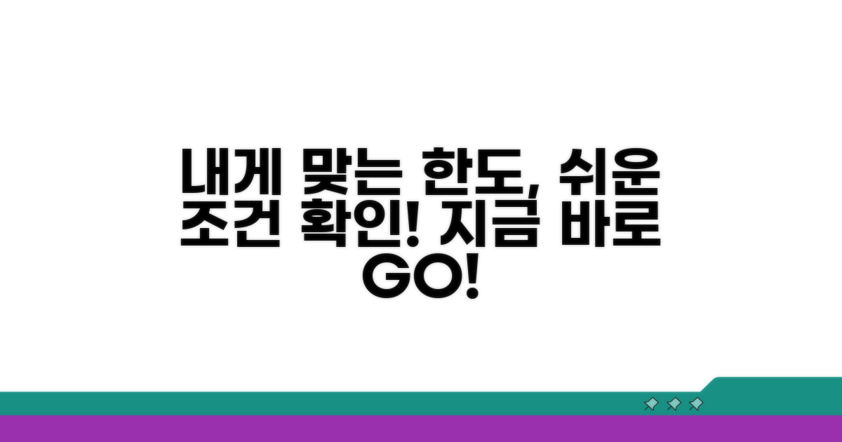 나에게 맞는 한도 조건 확인하기