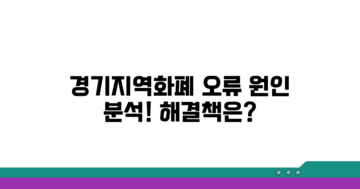 경기지역화폐 오류 원인 분석