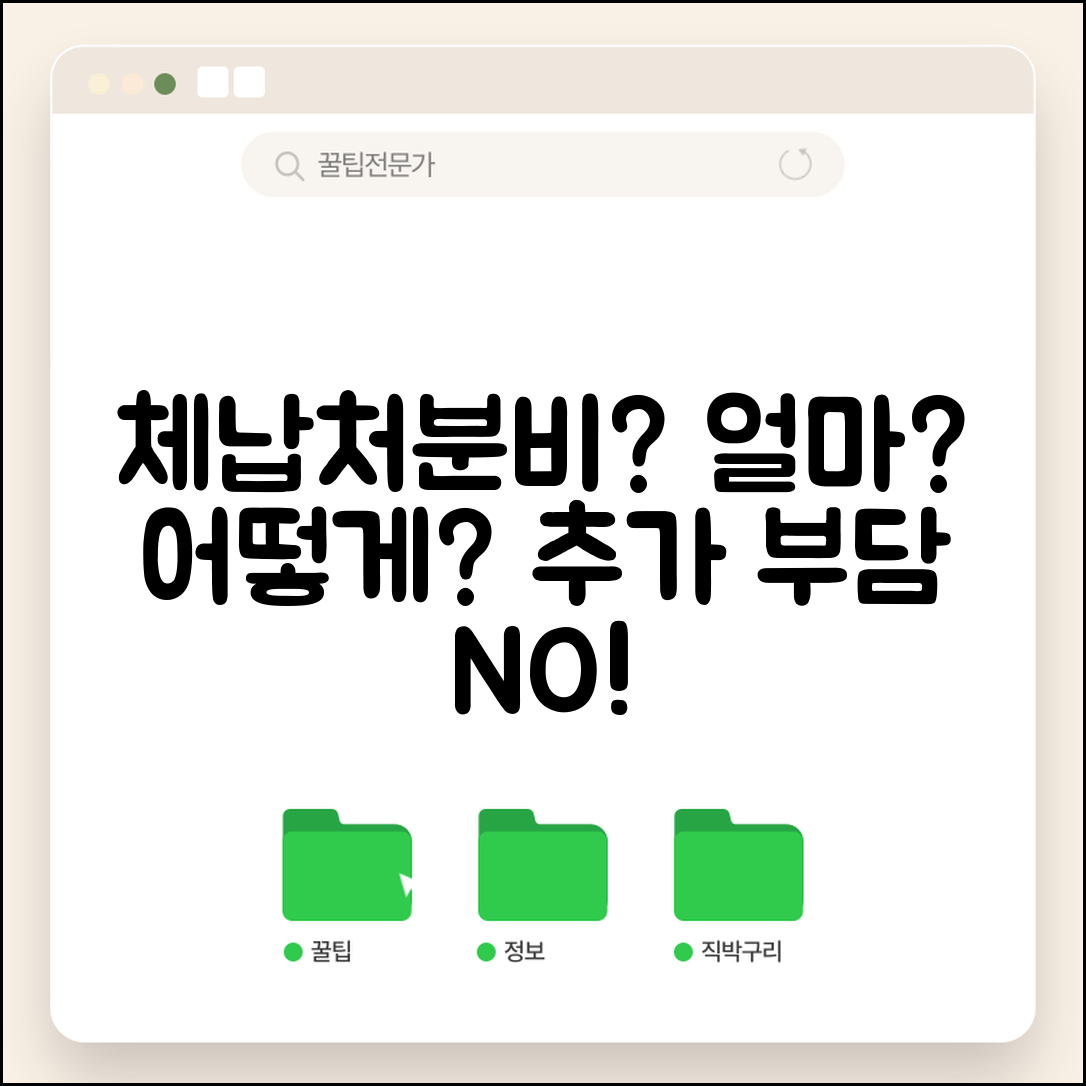 체납처분비 부담 및 계산 | 체납처분 비용 부과 | 처분비 계산법 | 체납자 추가 부담