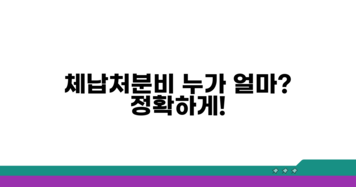 체납처분비, 누가 얼마를 낼까?
