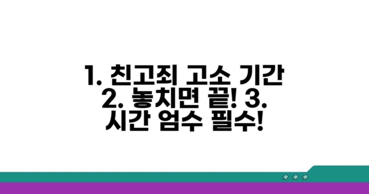 친고죄 고소 기간 상세 안내
