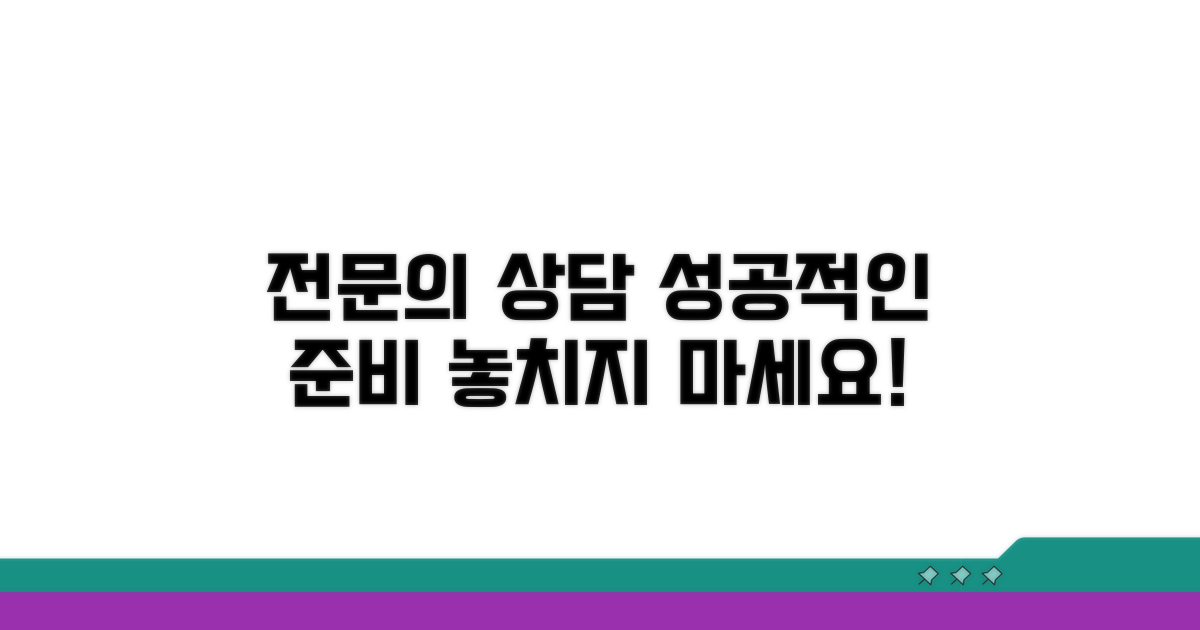 전문의 상담 전 준비 사항