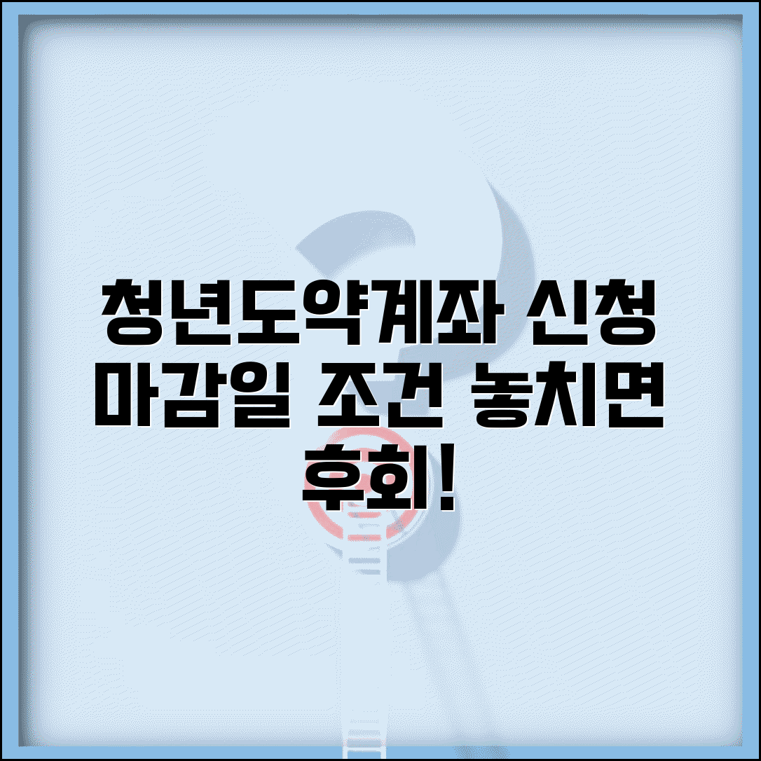 청년도약계좌 신청기간 | 청년도약계좌 가입 마감일과 조건