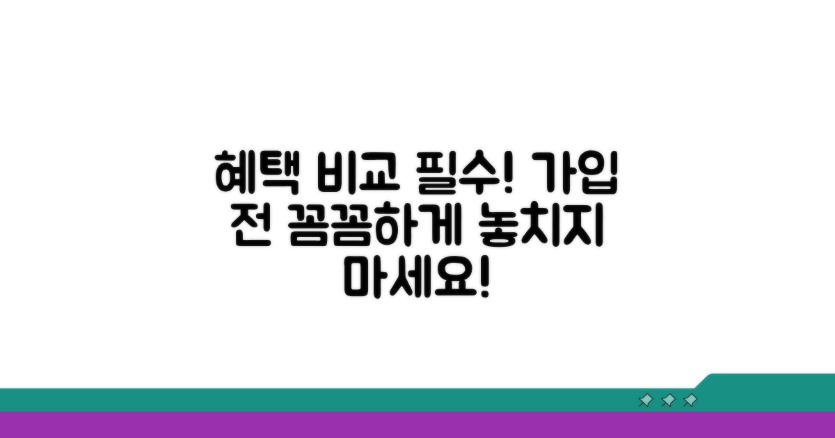혜택 꼼꼼히 비교하고 가입하자