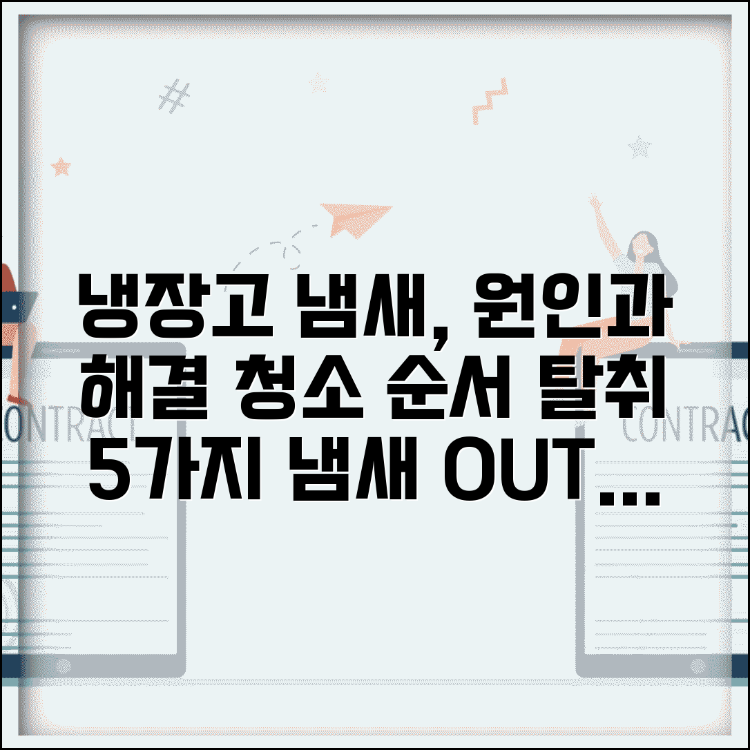냉장고 이상한 냄새 날때 원인 | 청소 순서와 탈취 방법 5가지