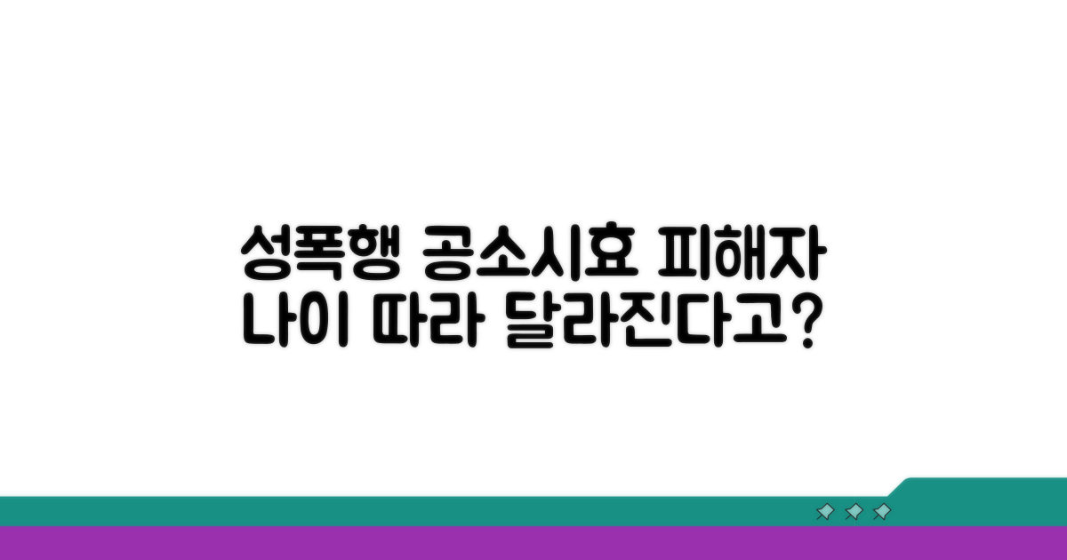 성폭행 공소시효, 피해자 나이 따라 다르다