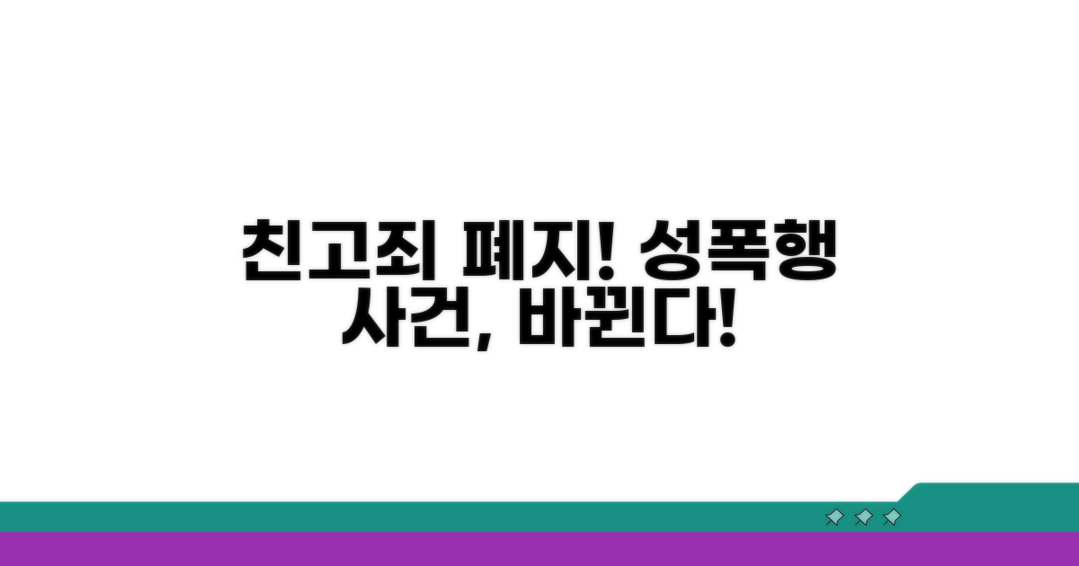 친고죄 폐지, 성폭행 사건은 어떻게 달라질까