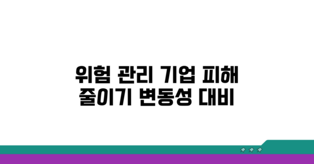변동 사항에 따른 기업 피해 줄이기