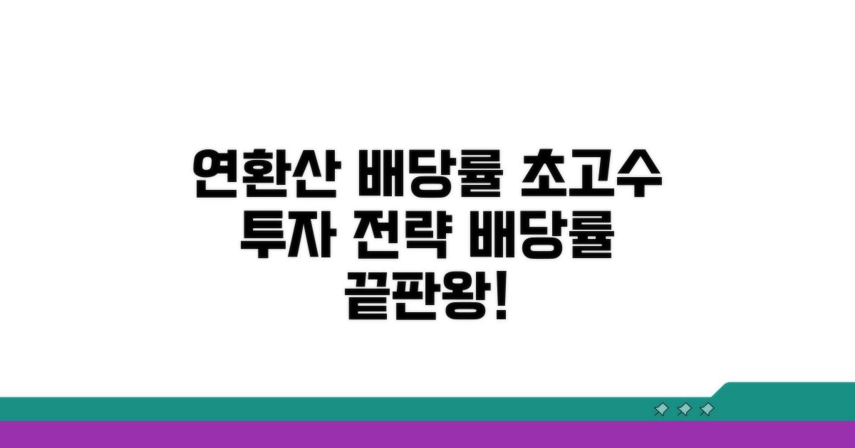 연환산 배당률 비교와 투자 전략