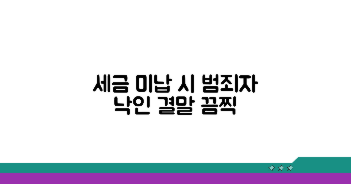 세금 안 내면 이렇게 돼요