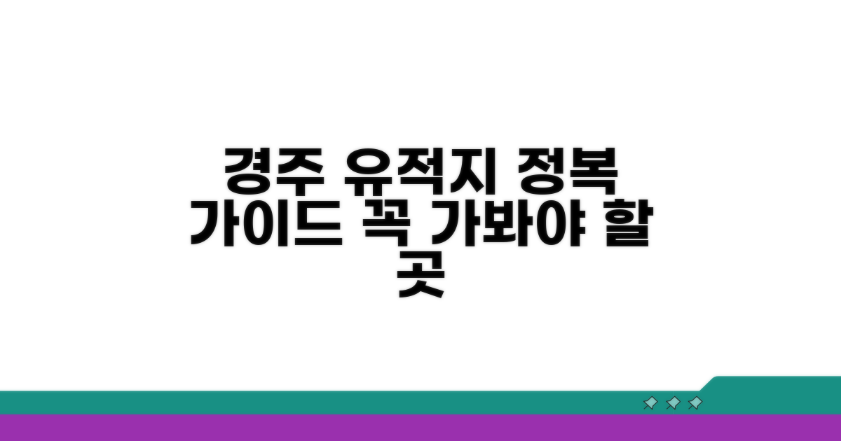 경주 대표 유적지 완전 정복