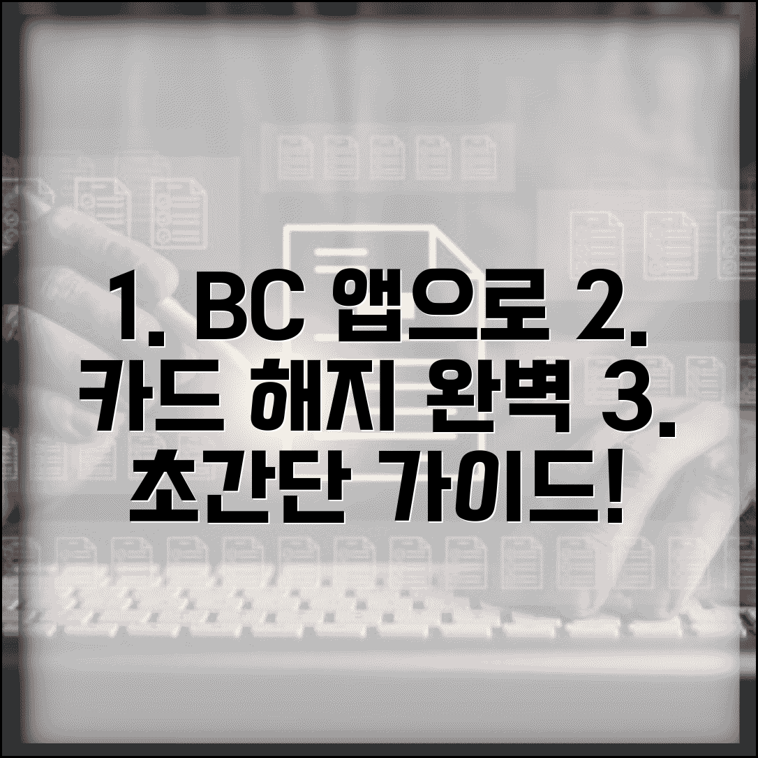 비씨카드 해지 어플 사용법 | BC카드 앱으로 카드 해지하기