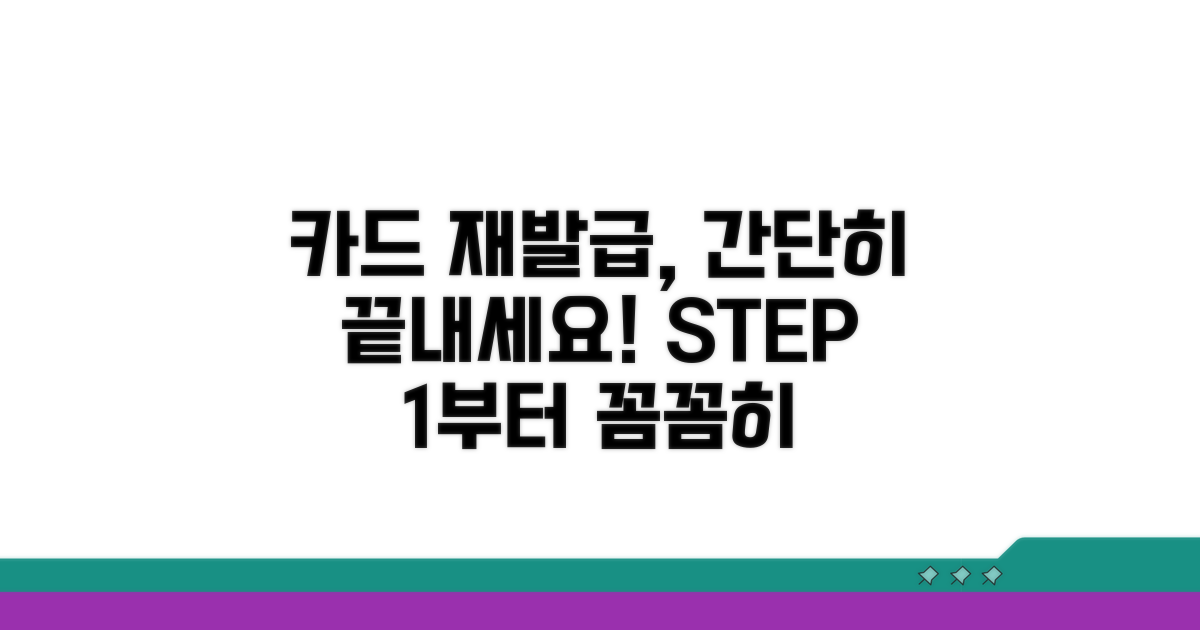 카드 재발급 절차 상세 안내