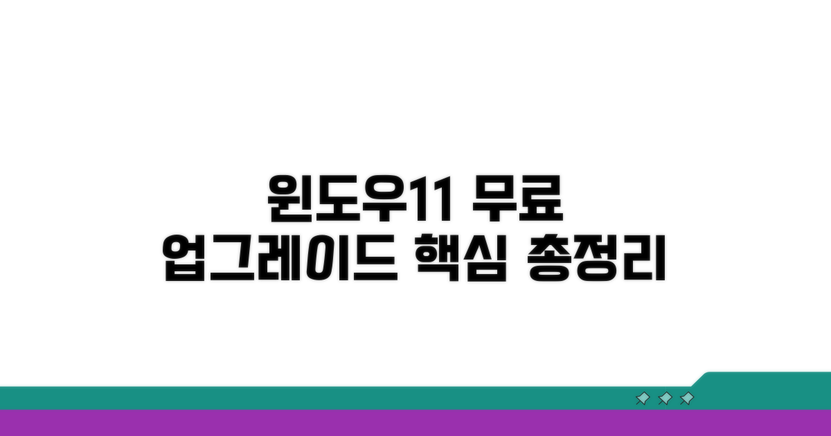 윈도우11 무료 업그레이드 핵심 정리