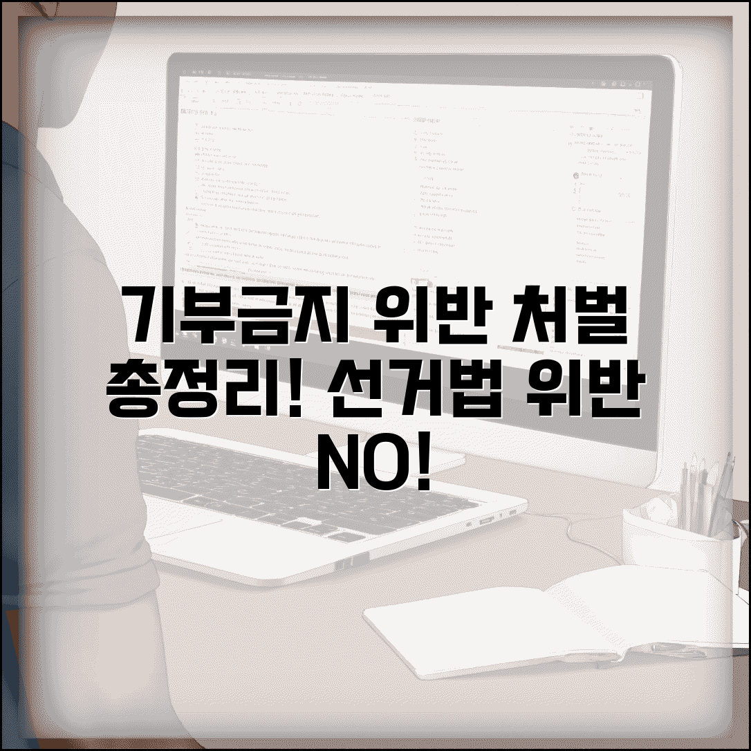 기부행위 제한 위반 처벌 | 선거 기부 행위 금지