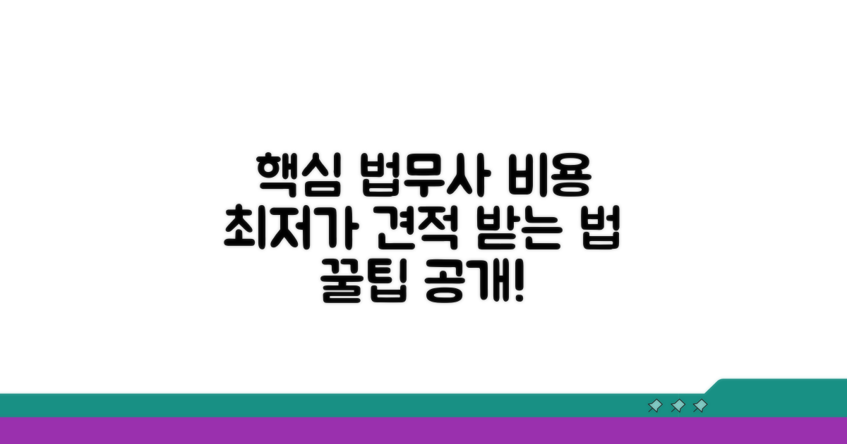 합리적인 법무사 비용 견적 받는 법