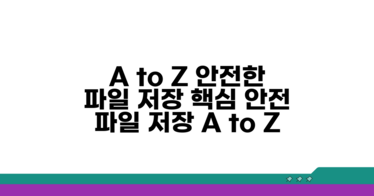 안전하게 파일 저장하는 법 A to Z
