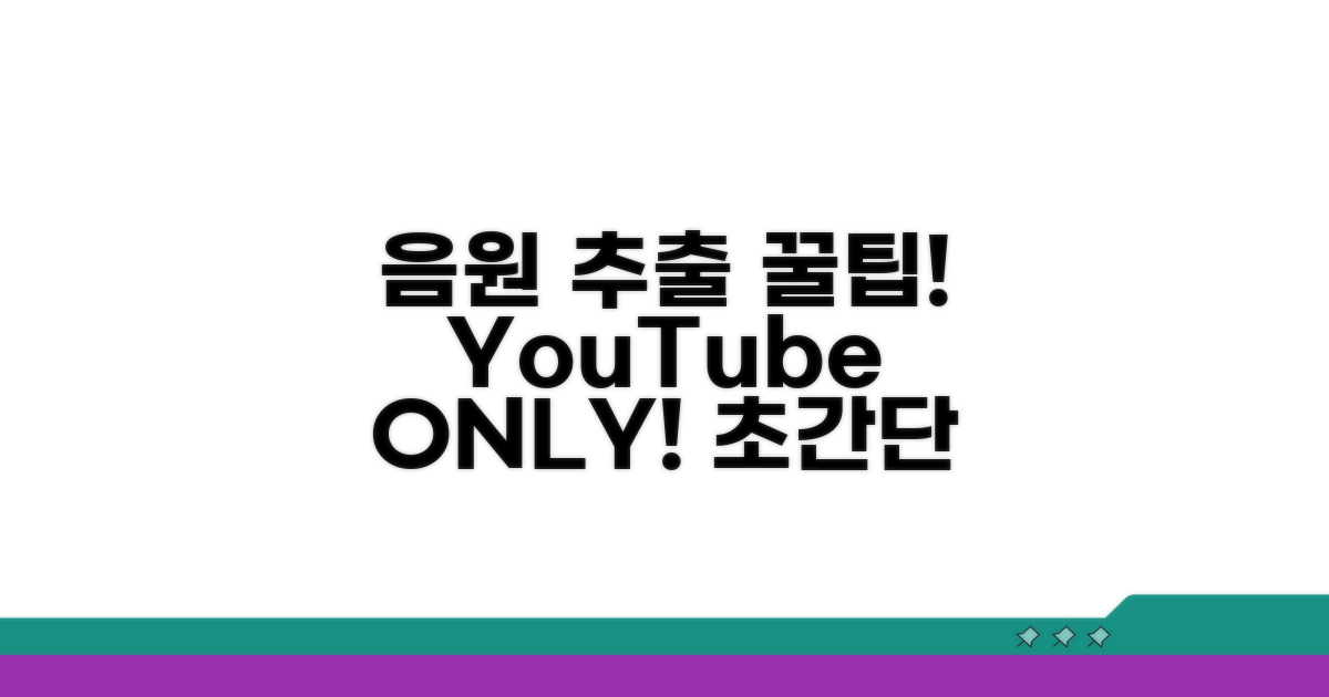 YouTube 음원 추출, 이것만 알면 쉬워요