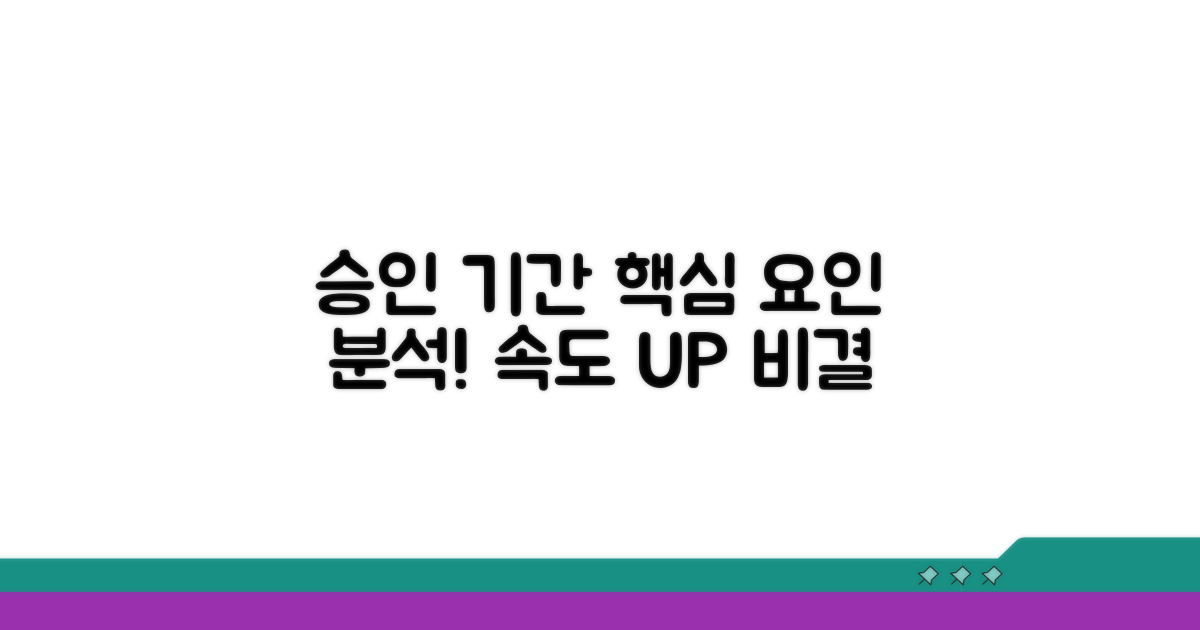 승인 기간 좌우하는 핵심 요인 분석