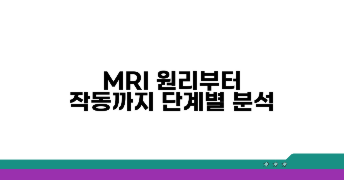 MRI 작동 과정 단계별 분석
