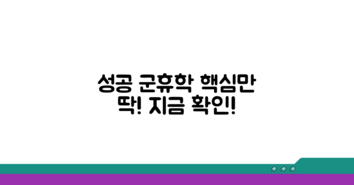 성공적인 군휴학, 이것만 알자